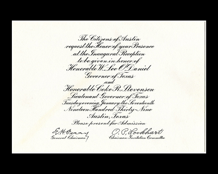 Inaugural documents